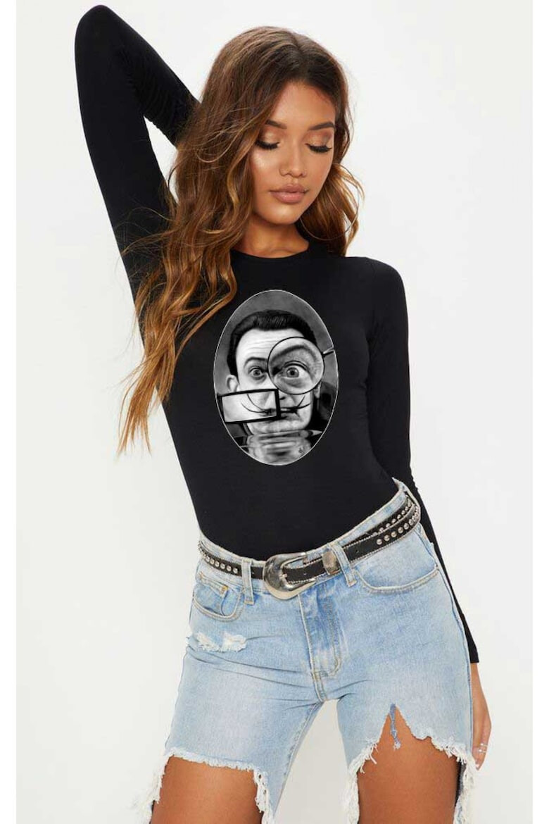 THEICONIC 888113633-Bluza dama neagra - Dali - The Watcher - Pled.ro