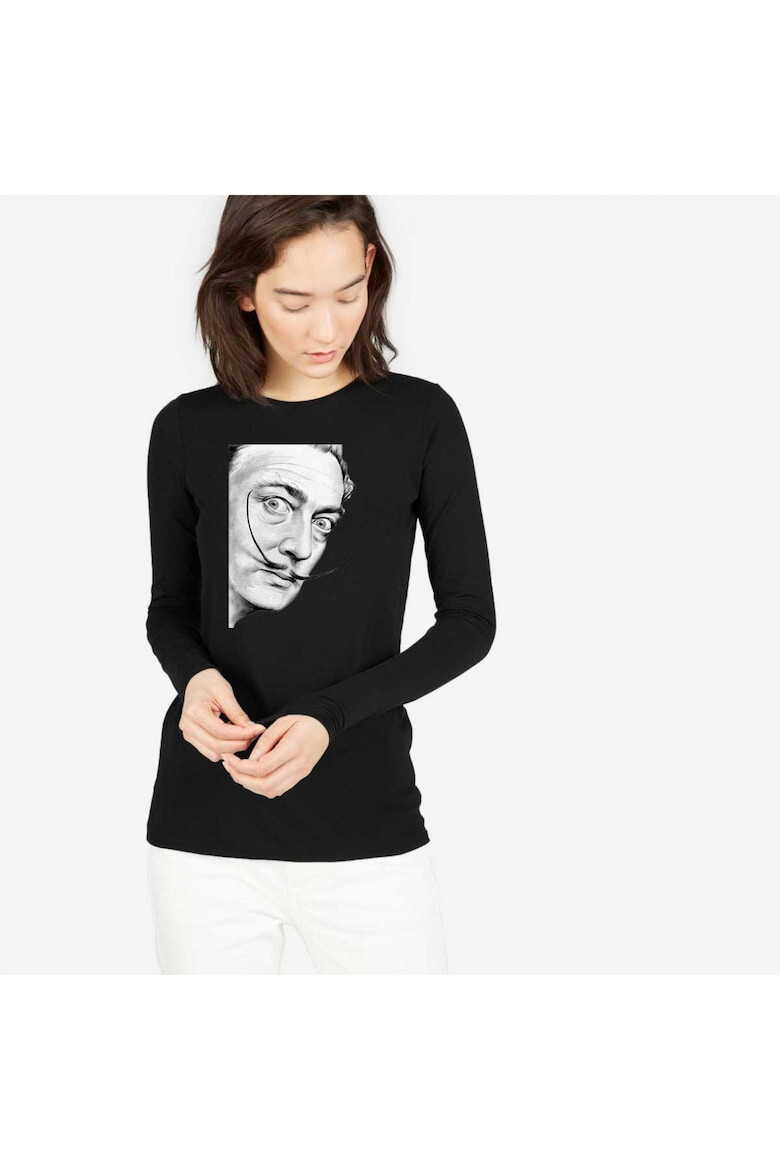 THEICONIC 888113635-Bluza dama neagra - Dali - Portret - Pled.ro