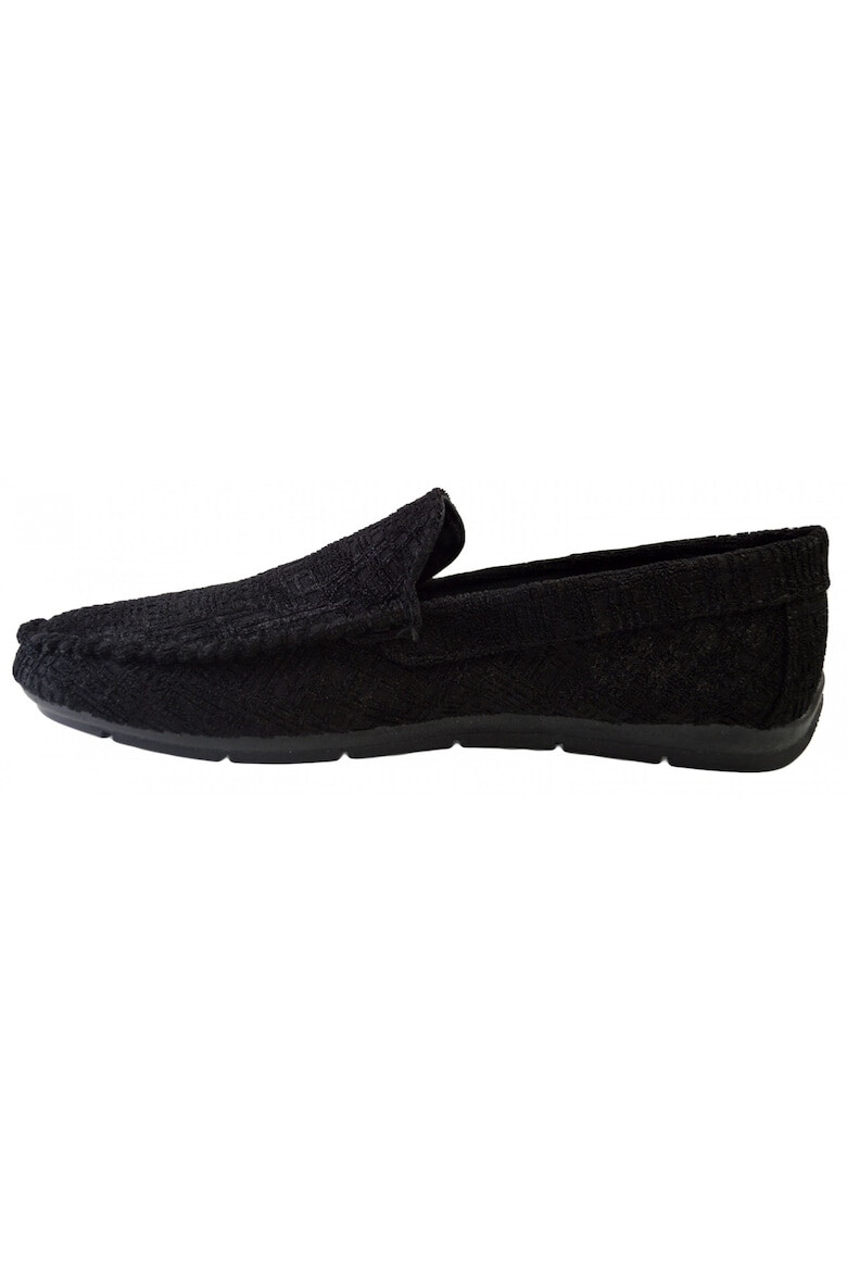 THEICONIC 888133474-Mocasini barbati Negri din material textil - Pled.ro