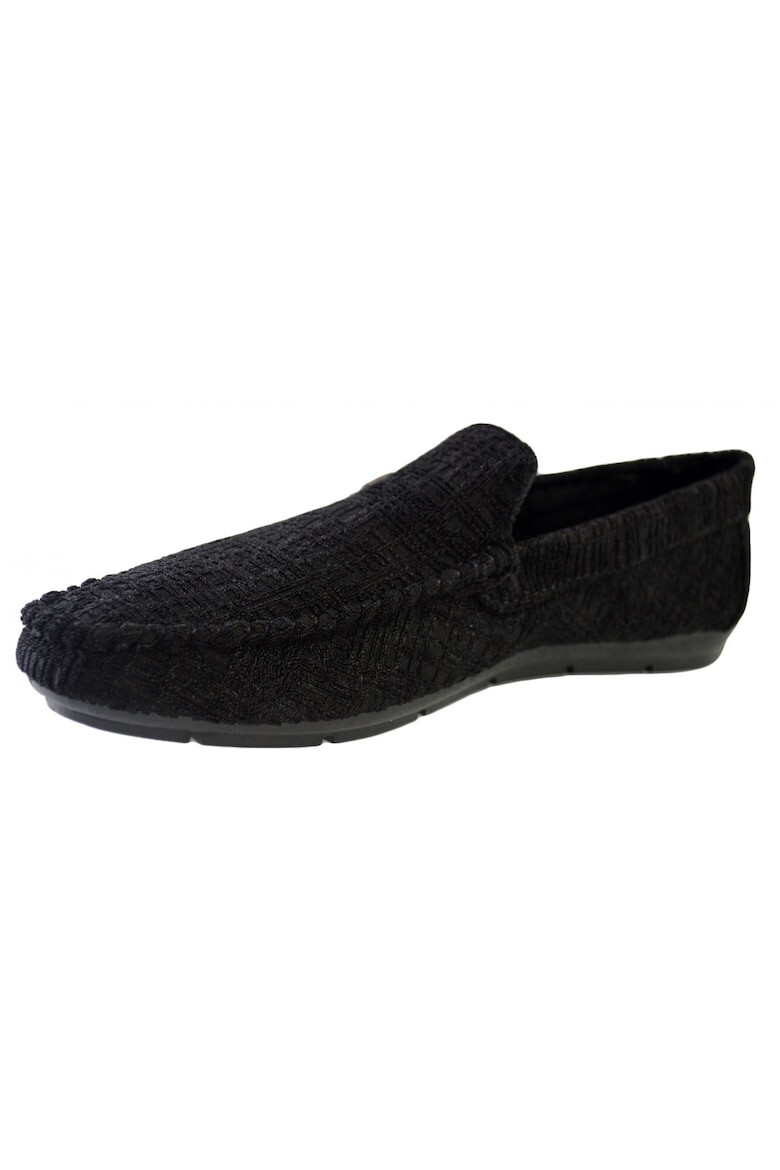 THEICONIC 888133474-Mocasini barbati Negri din material textil - Pled.ro