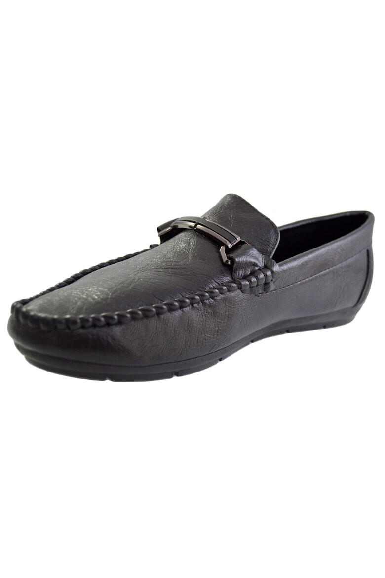 THEICONIC 888133490-Mocasini pentru Barbati Negri cu catarama - Corner - Pled.ro