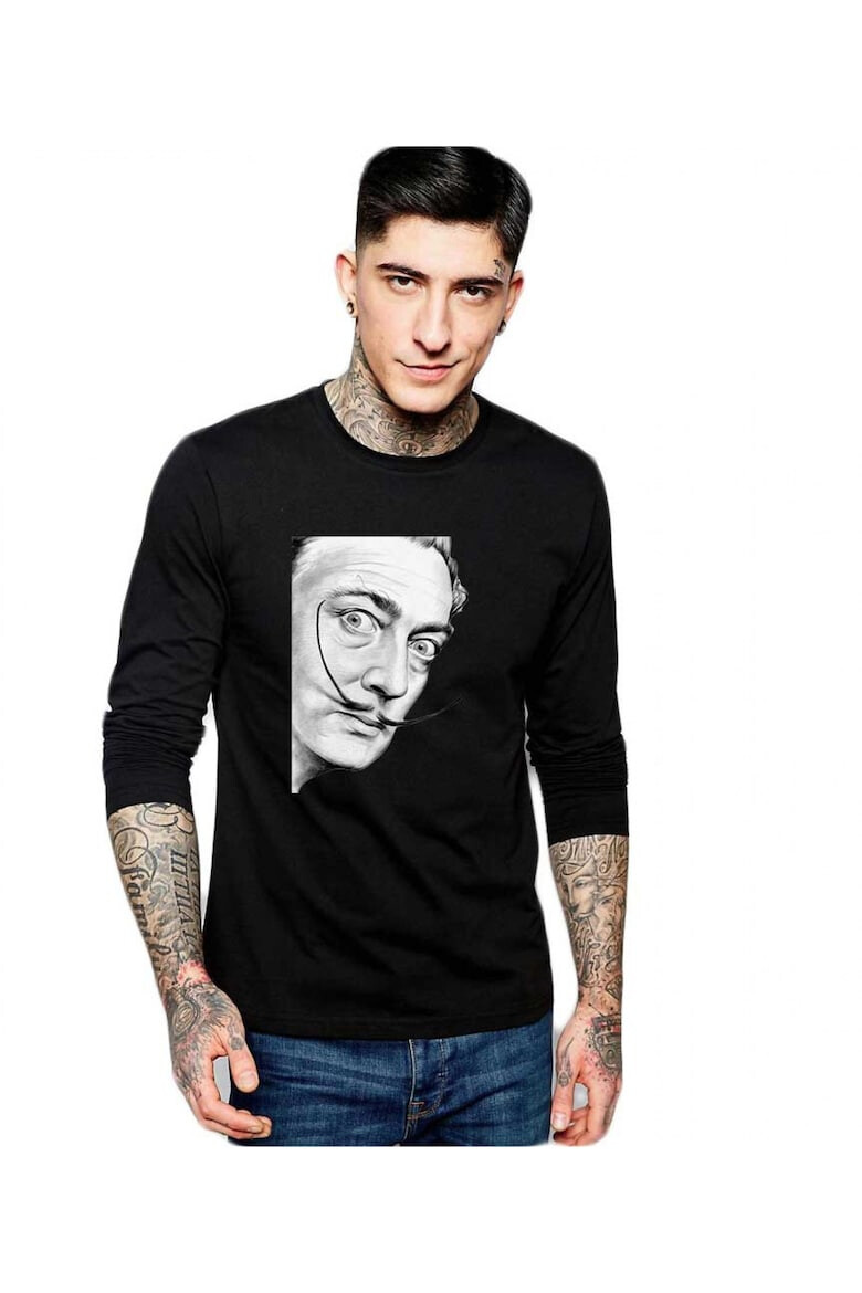 THEICONIC Bluza barbati neagra - Dali - Portret - Pled.ro