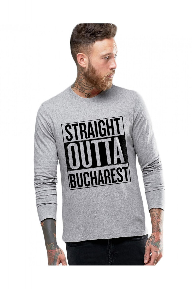 THEICONIC Bluza barbati - Straight Outta Bucuresti` - Pled.ro