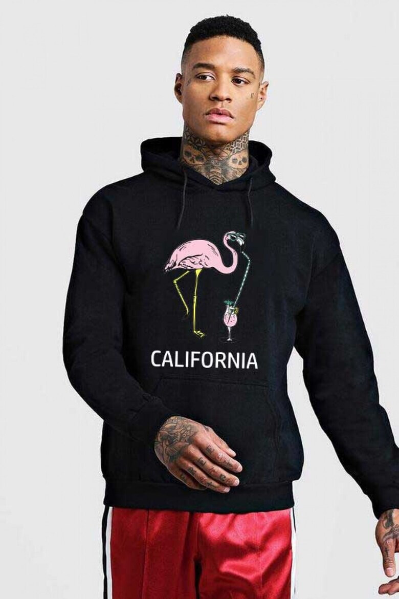 THEICONIC Hanorac Barbati Negru - California - Pled.ro