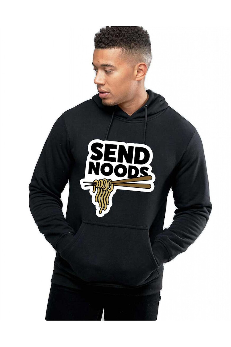 THEICONIC Hanorac Barbati Negru - Send Noods - Pled.ro