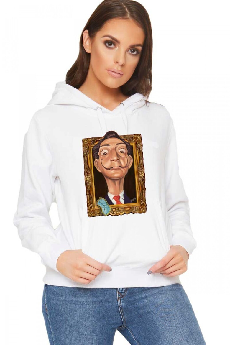 THEICONIC Hanorac dama alb - Dali - Frame - Pled.ro