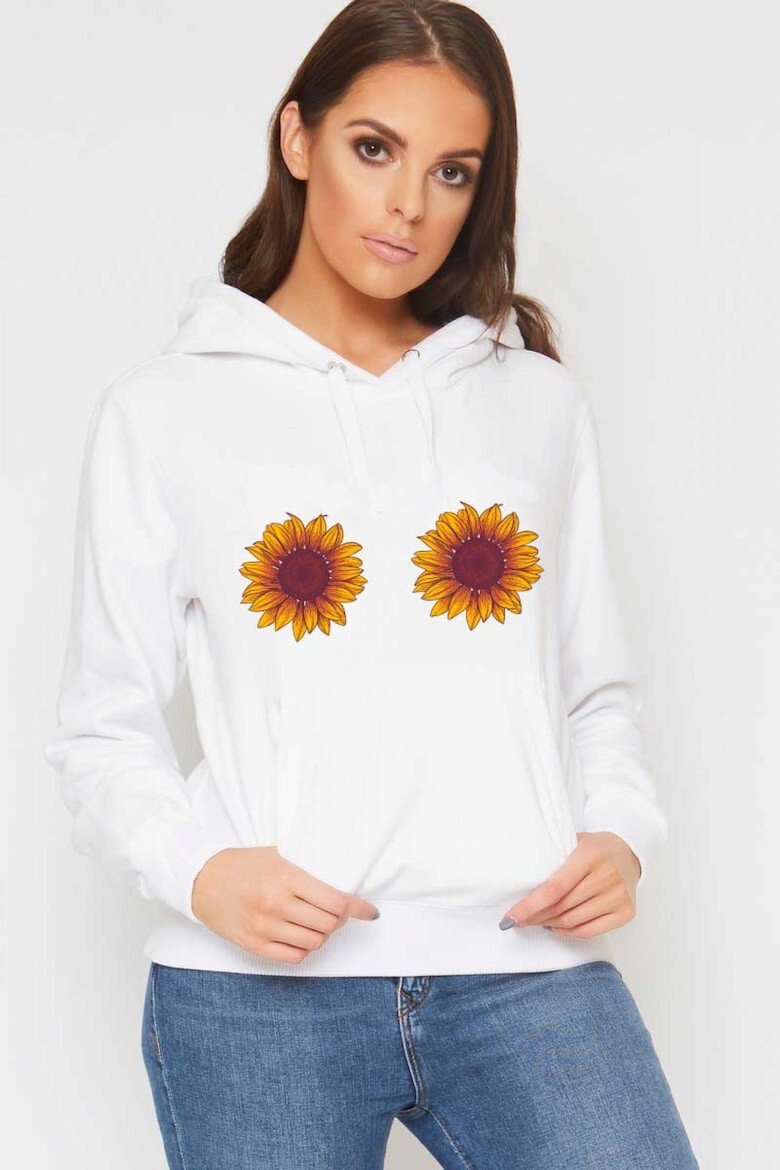 THEICONIC Hanorac dama alb - Sunflower - Pled.ro