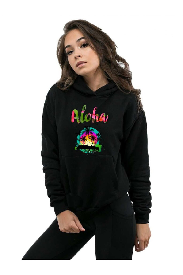 THEICONIC Hanorac dama negru - Aloha - Pled.ro