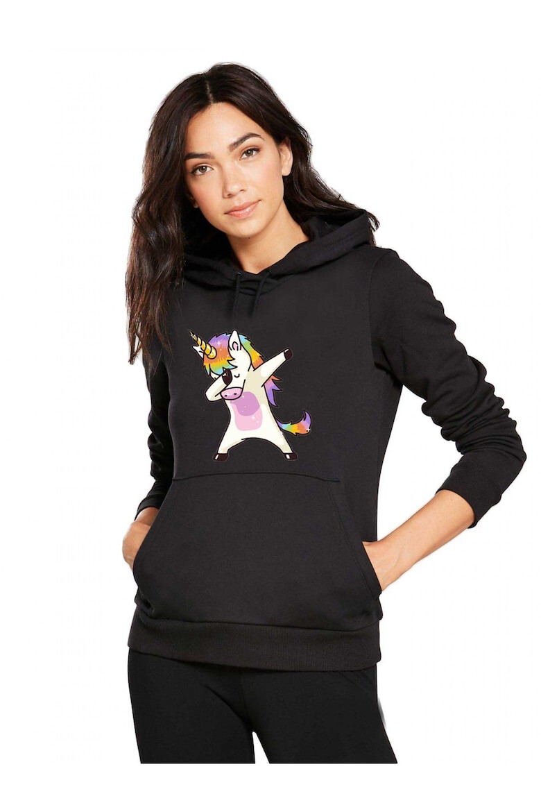 THEICONIC Hanorac dama negru - Cool Unicorn - Pled.ro