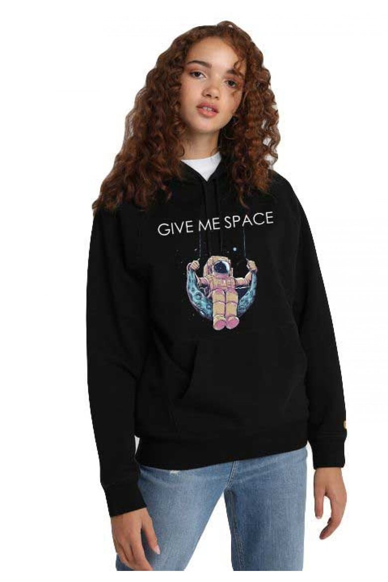 THEICONIC Hanorac dama negru - Give me space - Pled.ro