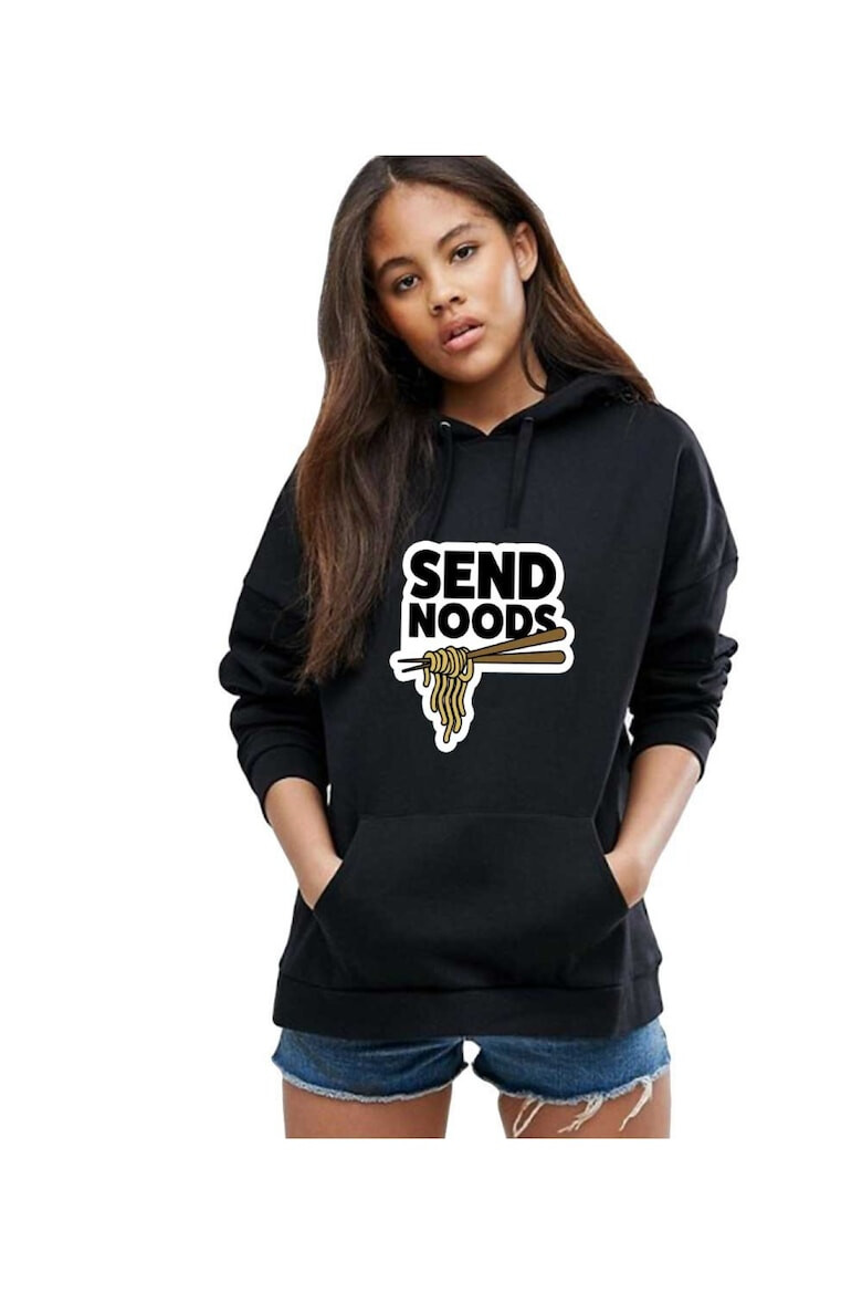 THEICONIC Hanorac dama negru - Send Noods - Pled.ro