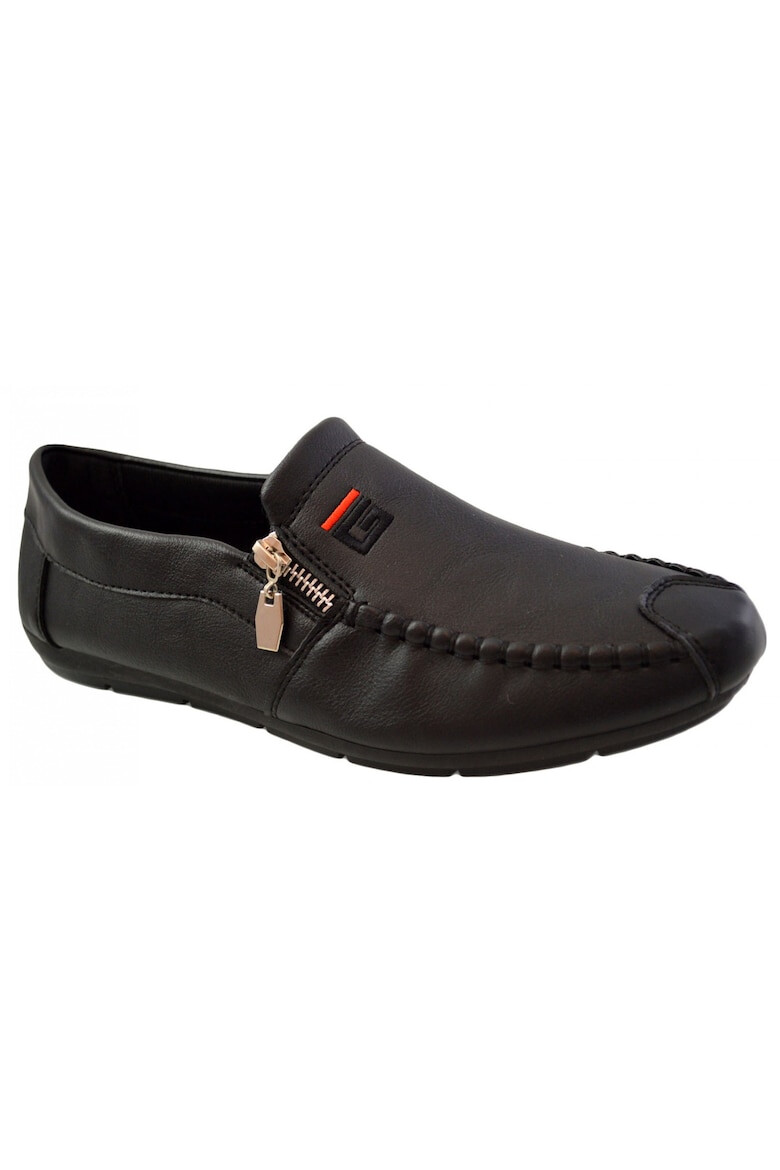 THEICONIC Mocasini Barbatesti Negri cu fermoar G Corner2 - Pled.ro