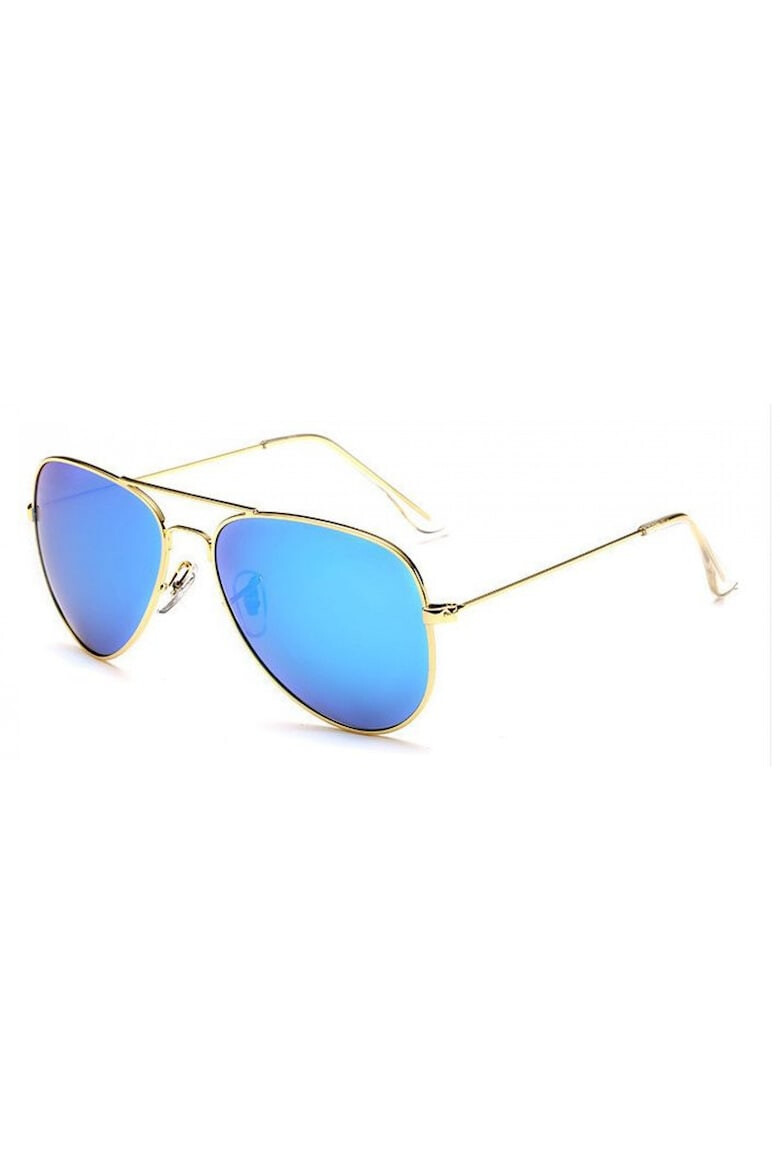 THEICONIC Ochelari de soare Aviator Bleu cu Auriu - Pled.ro