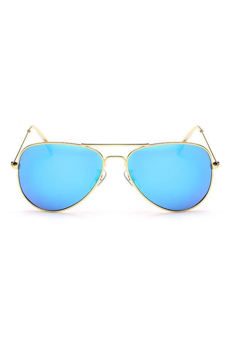 THEICONIC Ochelari de soare Aviator Bleu cu Auriu - Pled.ro