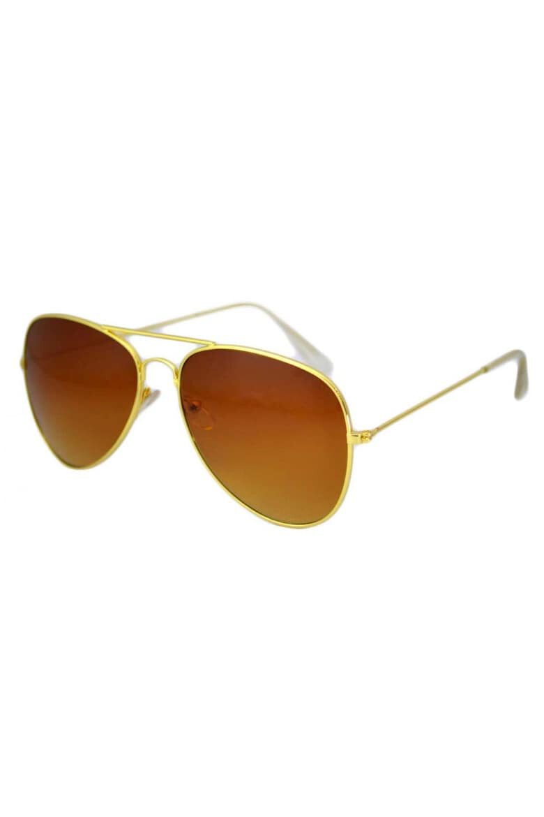 THEICONIC Ochelari de soare Aviator culoare Maro - Gold - Pled.ro