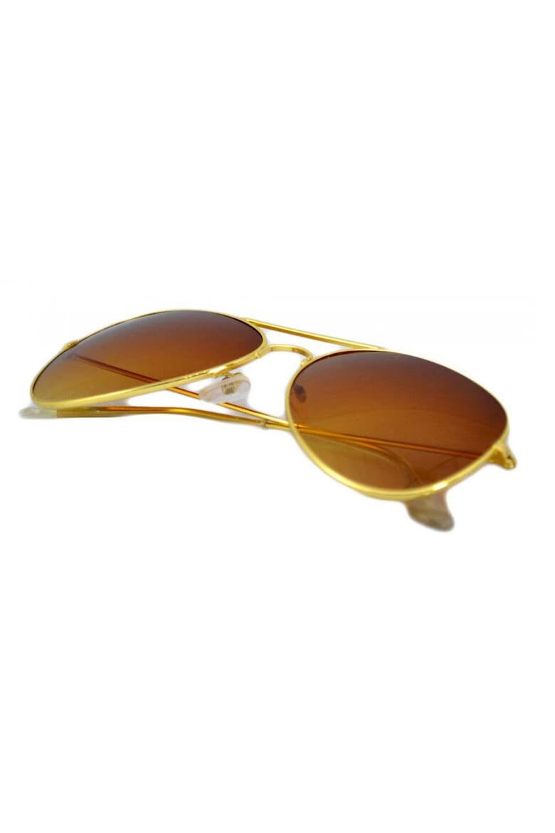 THEICONIC Ochelari de soare Aviator culoare Maro - Gold - Pled.ro