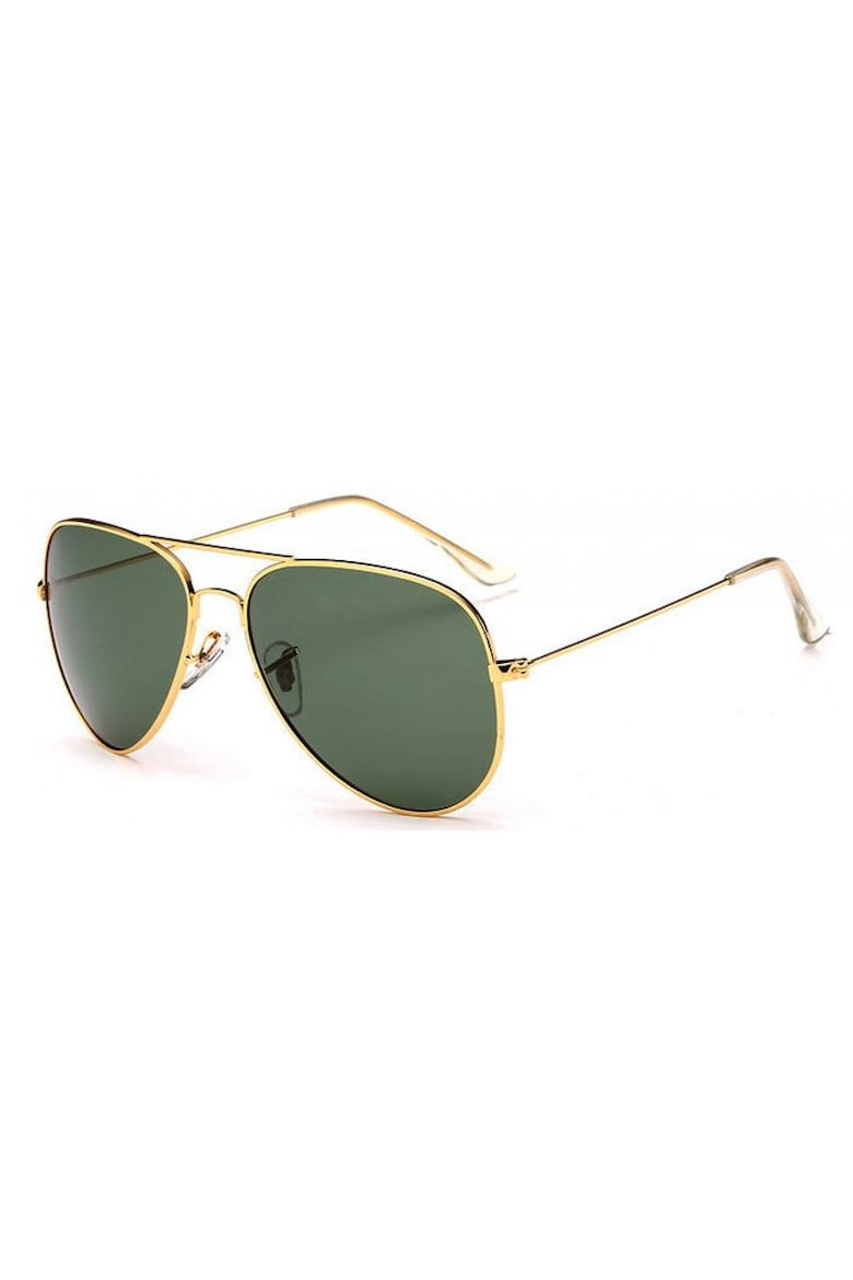 THEICONIC Ochelari de soare aviator Verde - Aur - Polarizati - Pled.ro