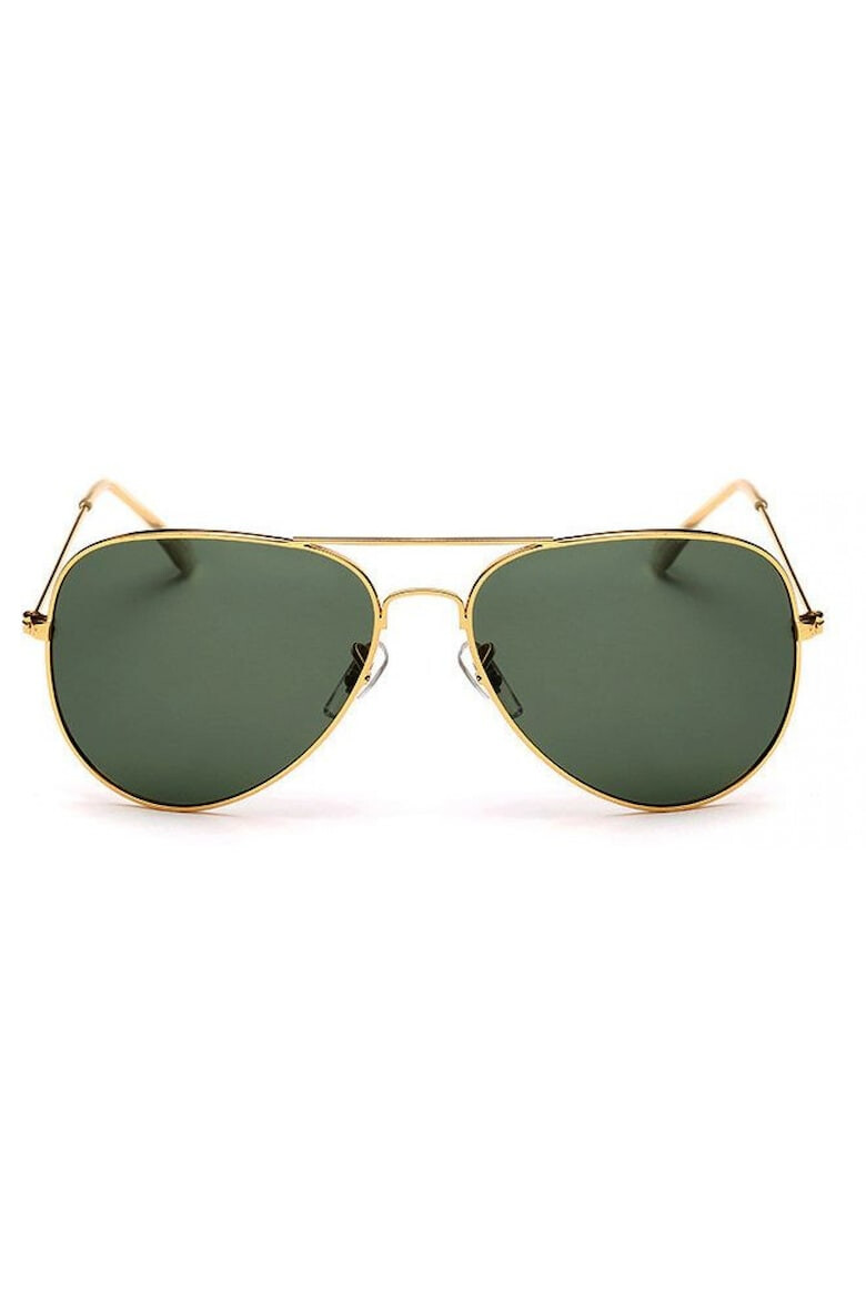 THEICONIC Ochelari de soare aviator Verde - Aur - Polarizati - Pled.ro