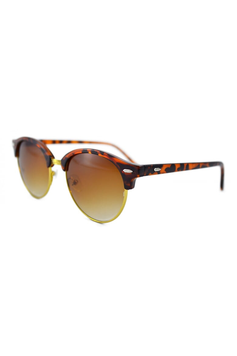 THEICONIC Ochelari de soare Clubmaster Retro II Maro - Maro Leopard- - Pled.ro