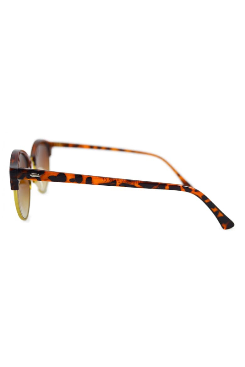 THEICONIC Ochelari de soare Clubmaster Retro II Maro - Maro Leopard- - Pled.ro