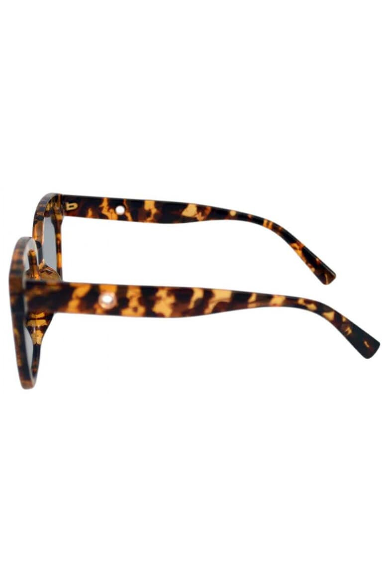 THEICONIC Ochelari de Soare Dama Rectangular Oversized Maro Leopard - Pled.ro