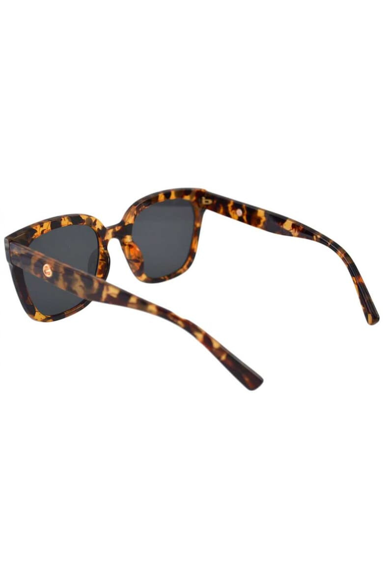 THEICONIC Ochelari de Soare Dama Rectangular Oversized Maro Leopard - Pled.ro