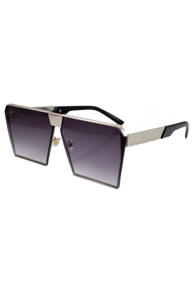 THEICONIC Ochelari de soare Rectangular Plat Gri Argintiu lentila degrade - Pled.ro