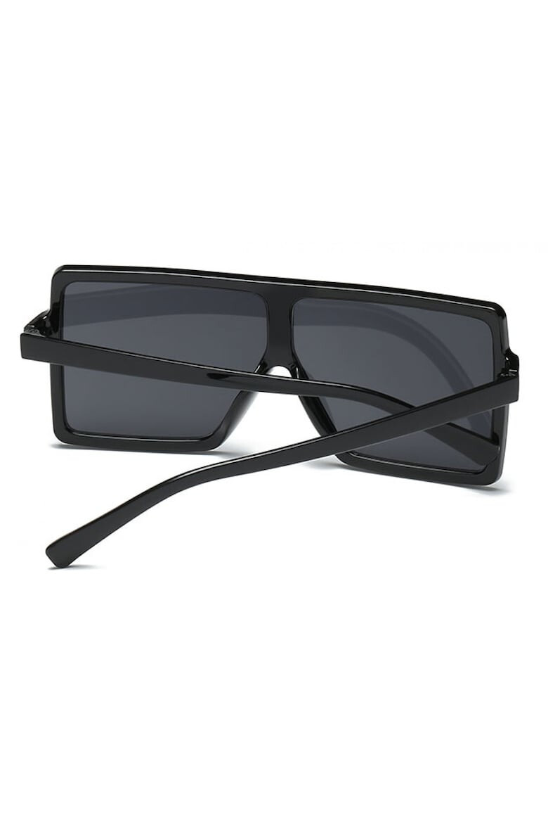 THEICONIC Ochelari de soare Rectangular Plat Supradimensionati Negru - Pled.ro