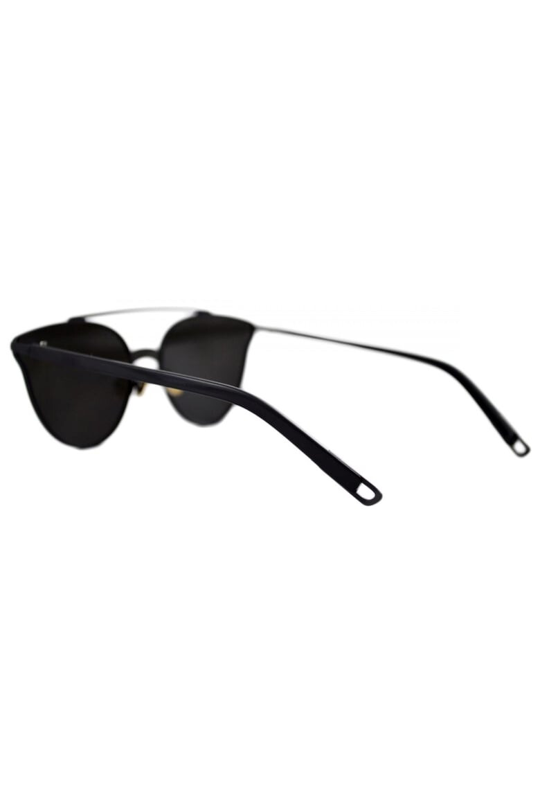 THEICONIC Ochelari de soare Unisex Ochi de Pisica Cat eye Oglinda Argintiu - Negru - Pled.ro