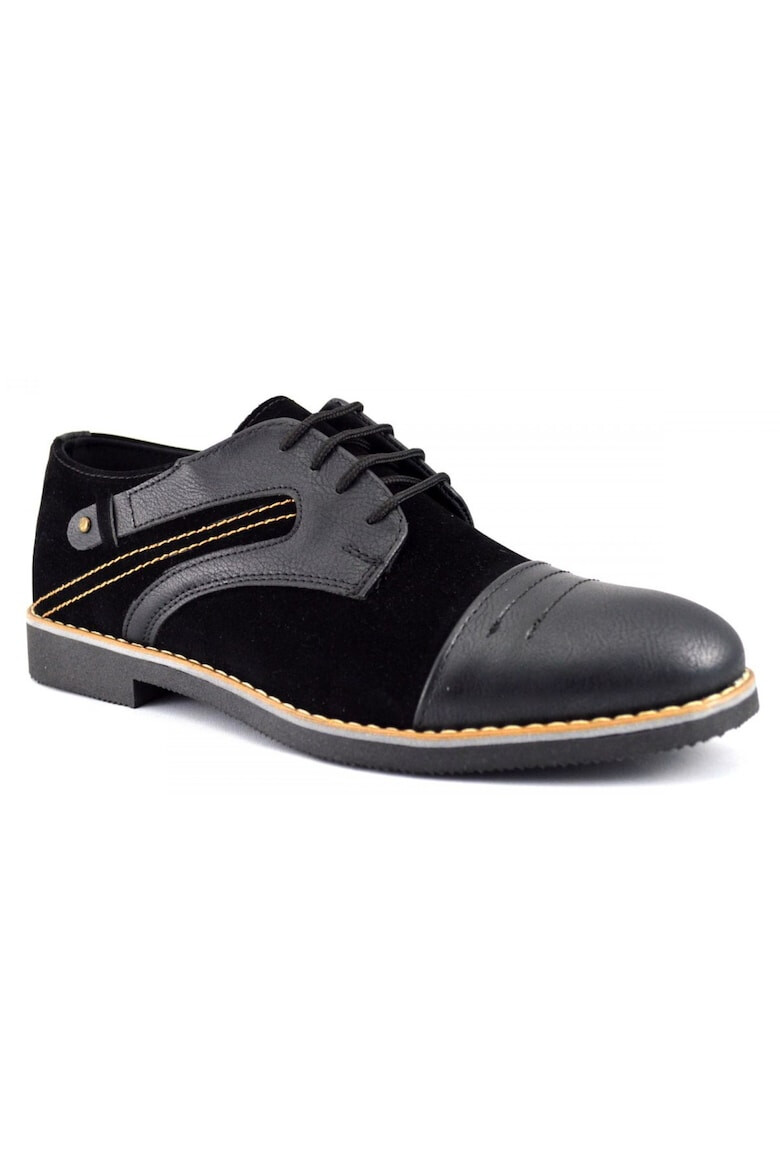 THEICONIC Pantofi Casual Barbatesti Negri cu insertii - Pled.ro