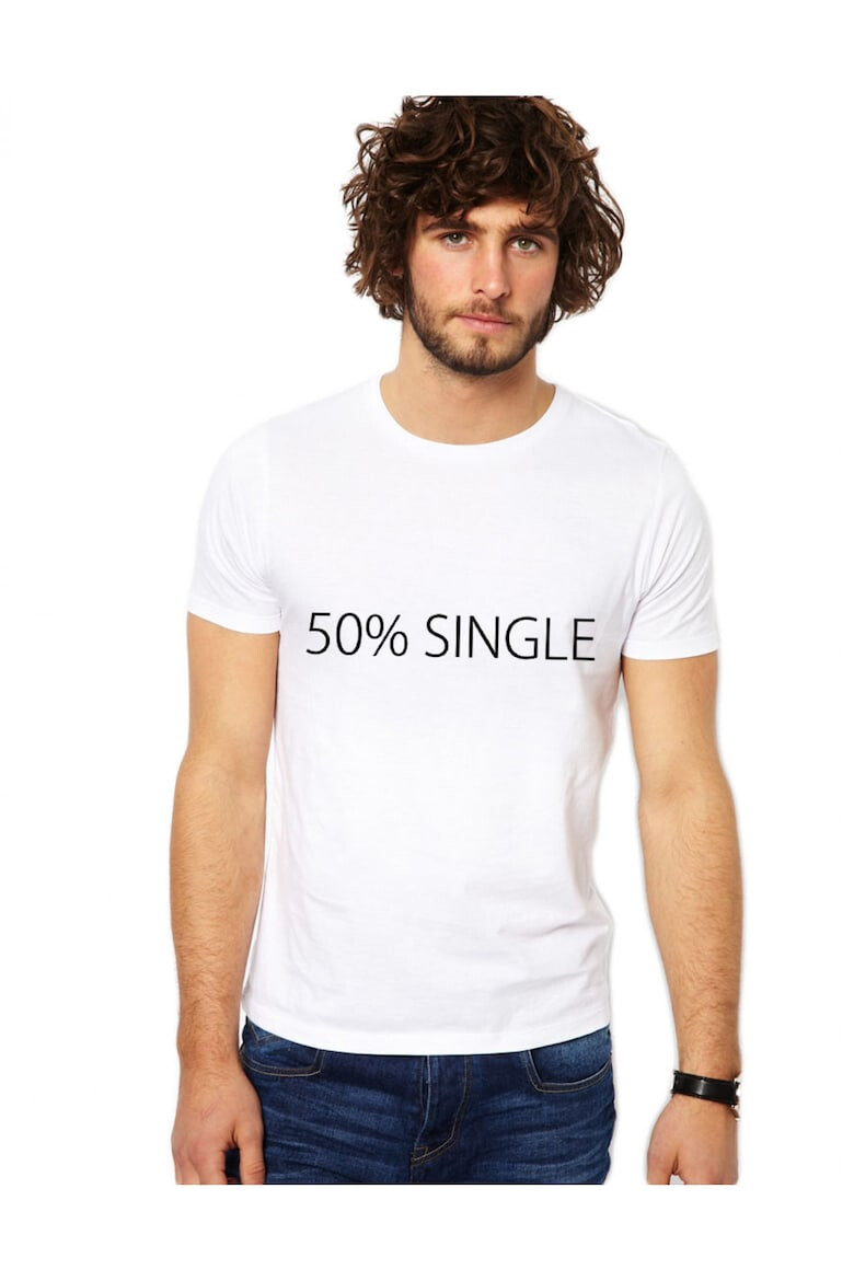 THEICONIC Tricou 50% Single - Alb - Pled.ro