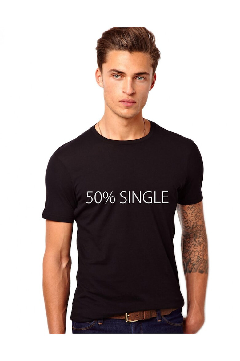 THEICONIC Tricou 50% Single - Negru - Pled.ro