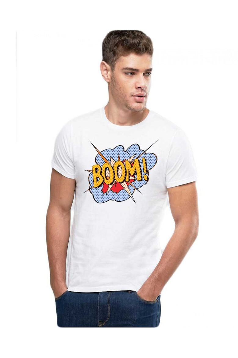 THEICONIC Tricou barbati alb - Boom - Pled.ro