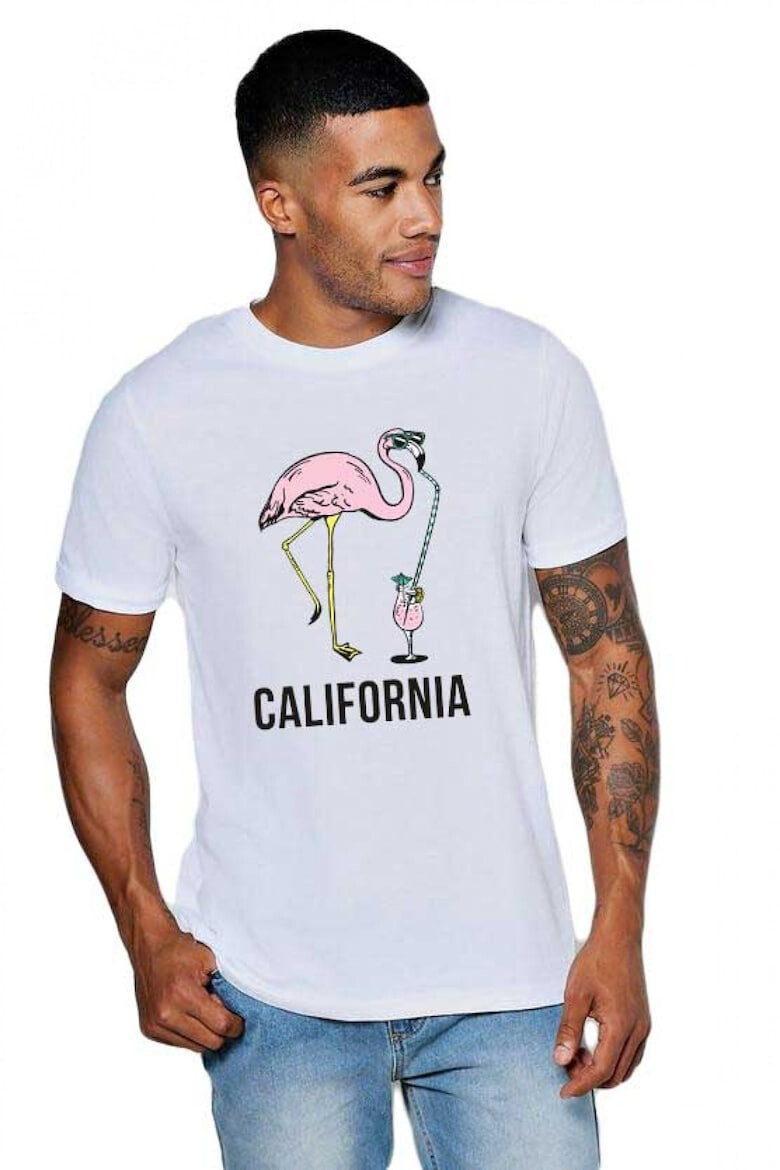 THEICONIC Tricou barbati alb - California - Pled.ro