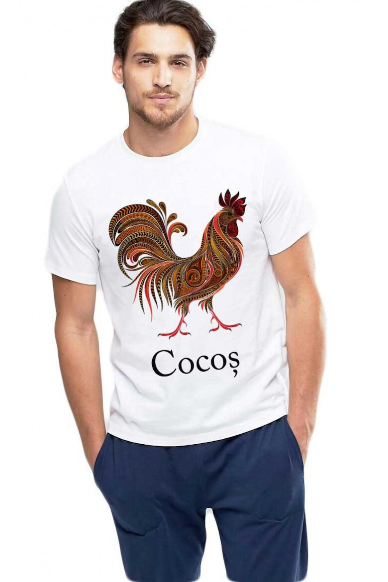 THEICONIC Tricou barbati alb - Cocos - Pled.ro