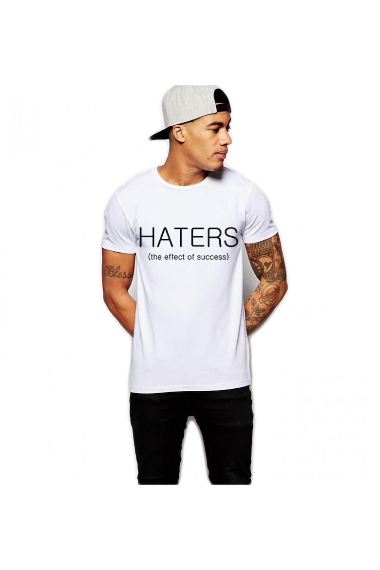 THEICONIC Tricou barbati alb - Haters - Pled.ro