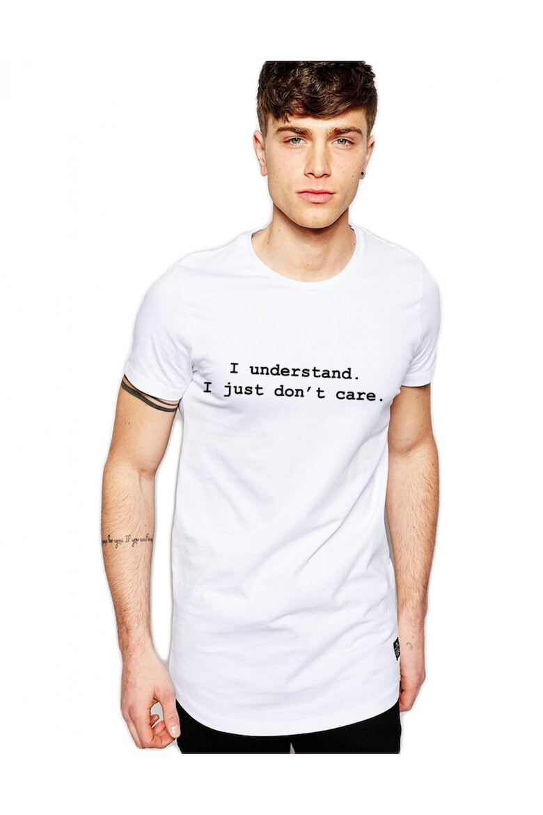 THEICONIC Tricou barbati alb - I understand - Pled.ro