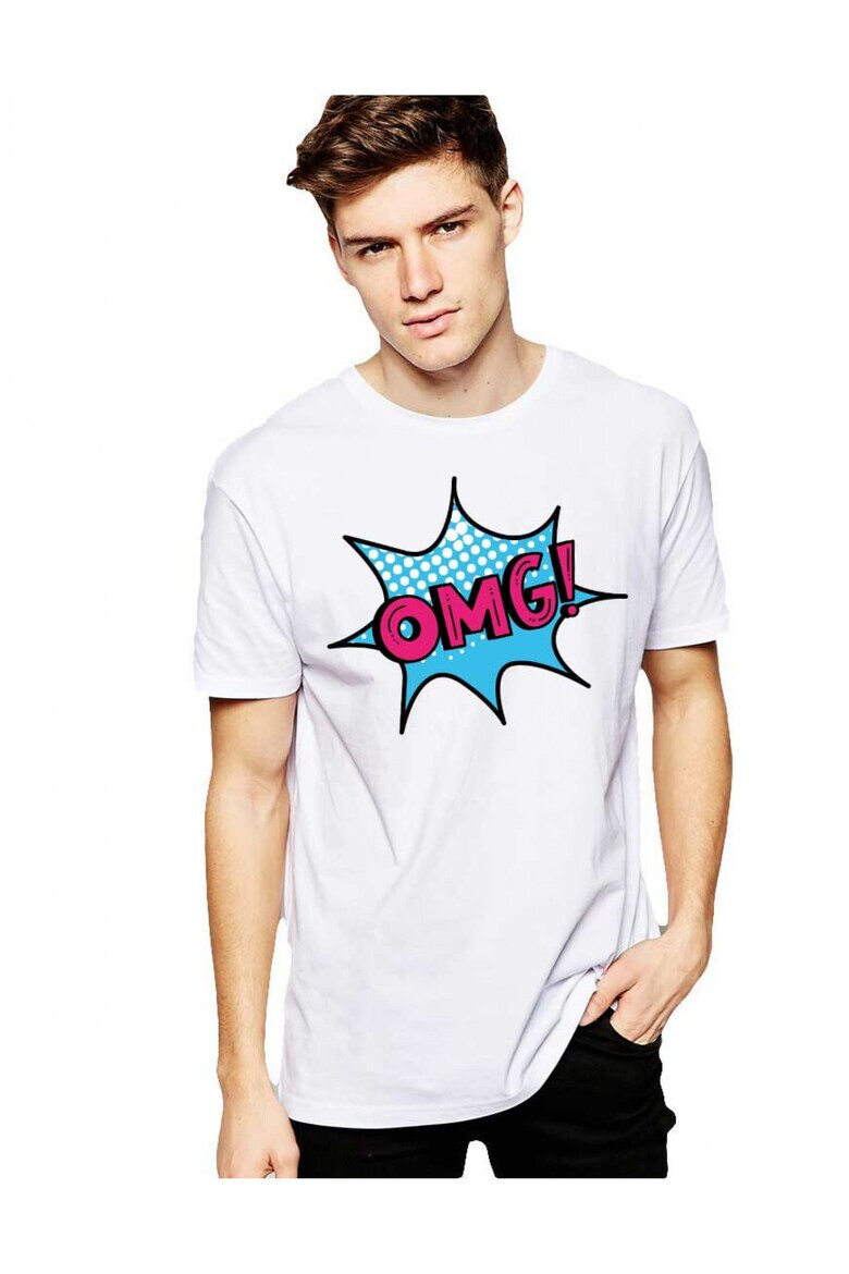 THEICONIC Tricou barbati alb - OMG - Pled.ro