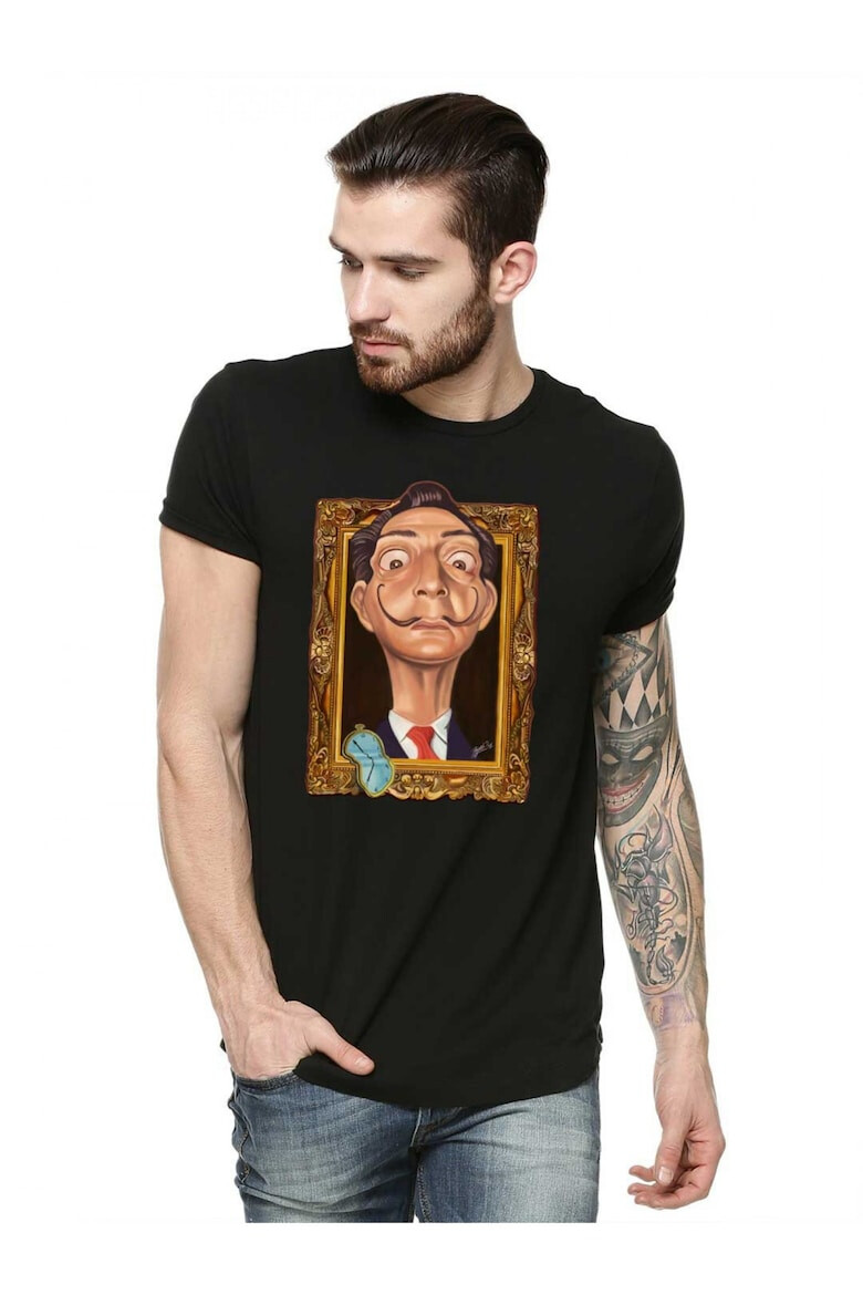 THEICONIC Tricou barbati negru - Dali - Frame - Pled.ro