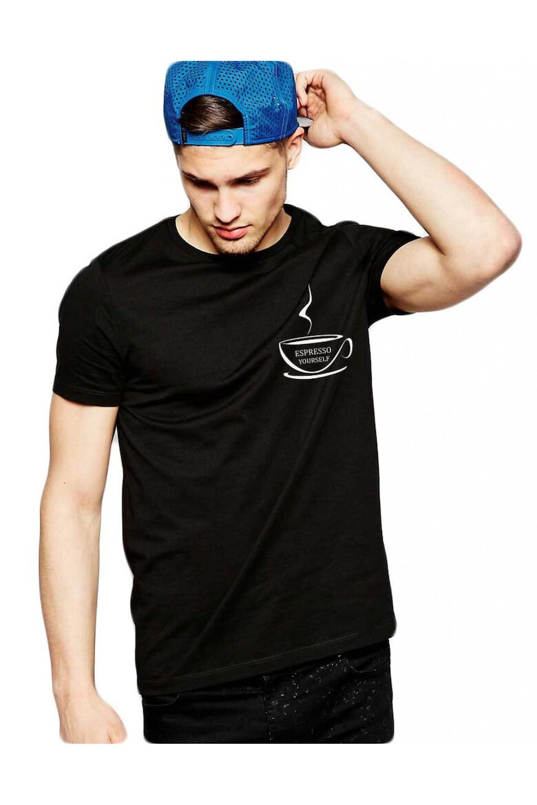 THEICONIC Tricou barbati negru - Espresso Yourself II - Pled.ro