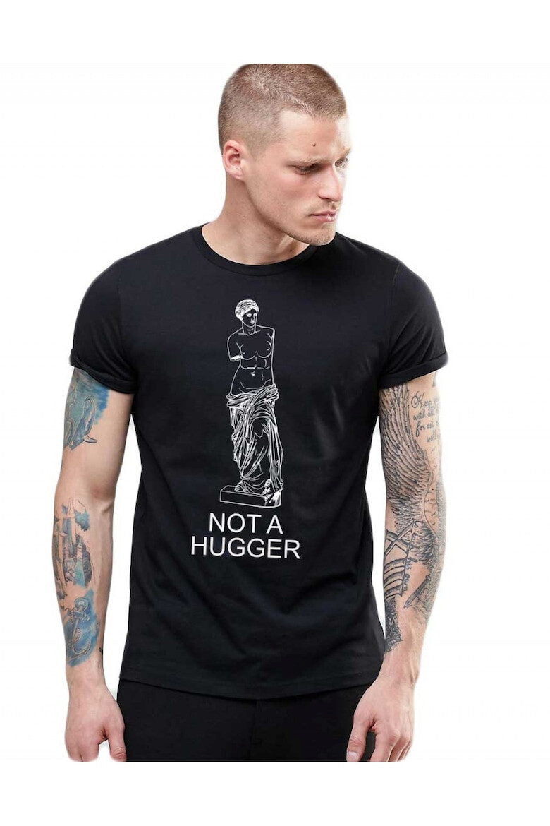 THEICONIC Tricou barbati negru - Not a hugger - Pled.ro