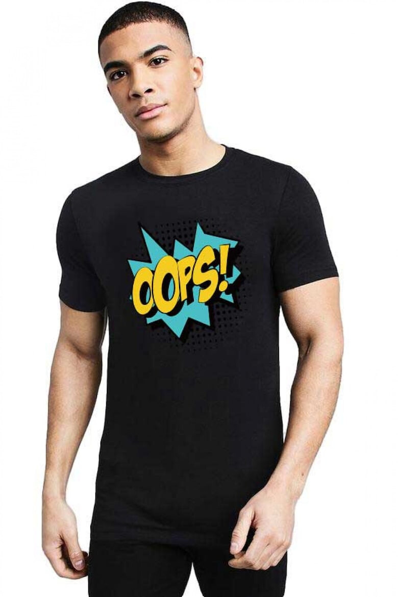 THEICONIC Tricou barbati negru - Oops - Pled.ro