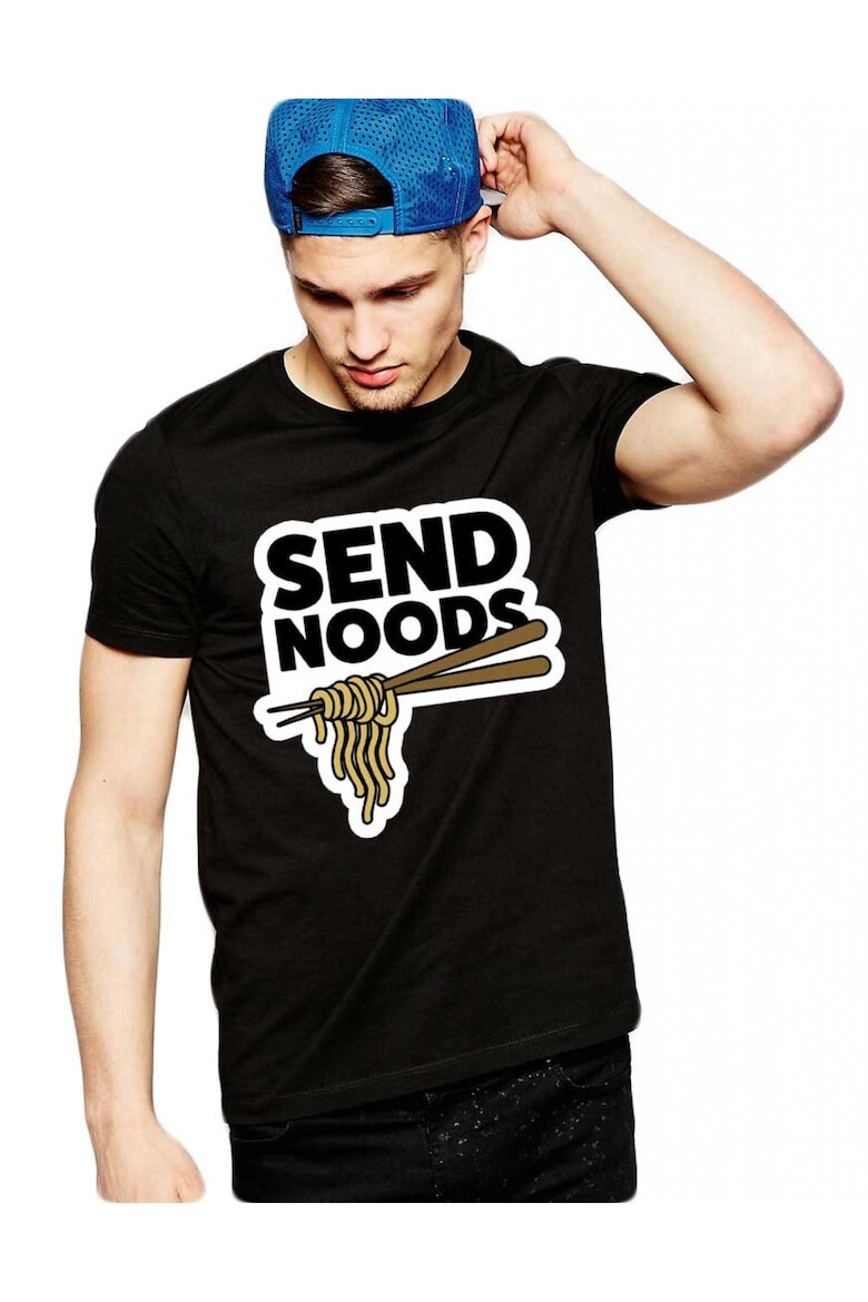 THEICONIC Tricou barbati negru - Send Noods - Pled.ro