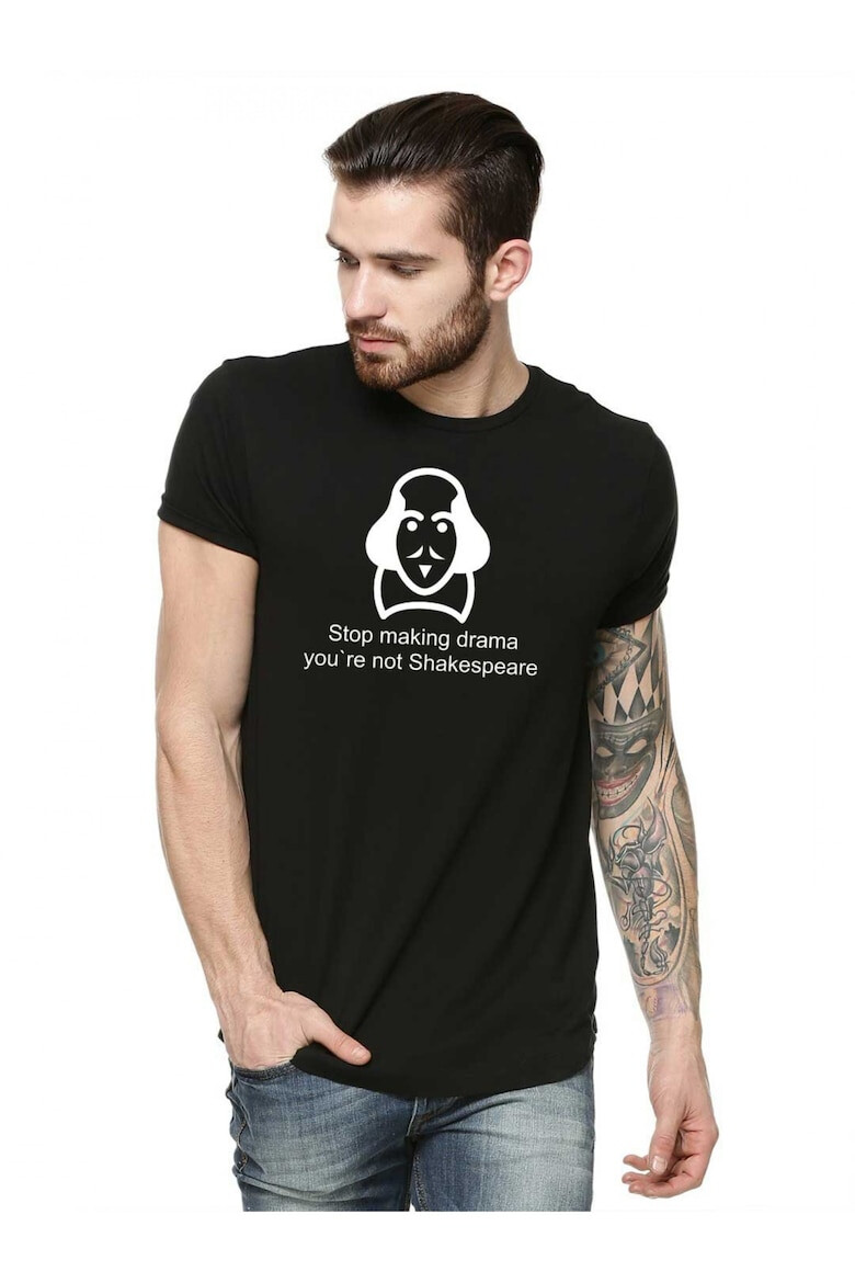 THEICONIC Tricou barbati negru - Shakespeare Drama - Pled.ro