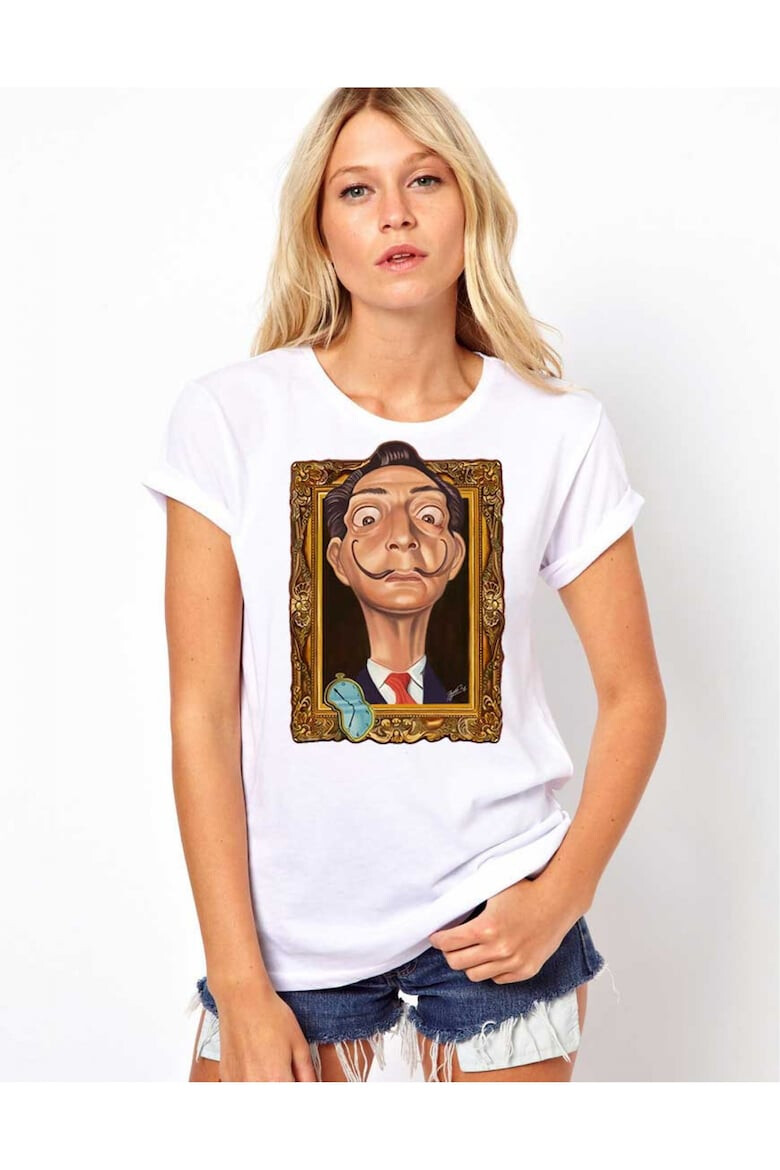 THEICONIC Tricou dama alb - Dali - Frame - Pled.ro