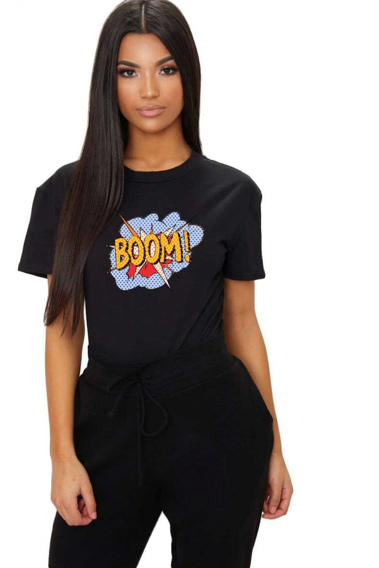 THEICONIC Tricou dama negru - Boom - Pled.ro