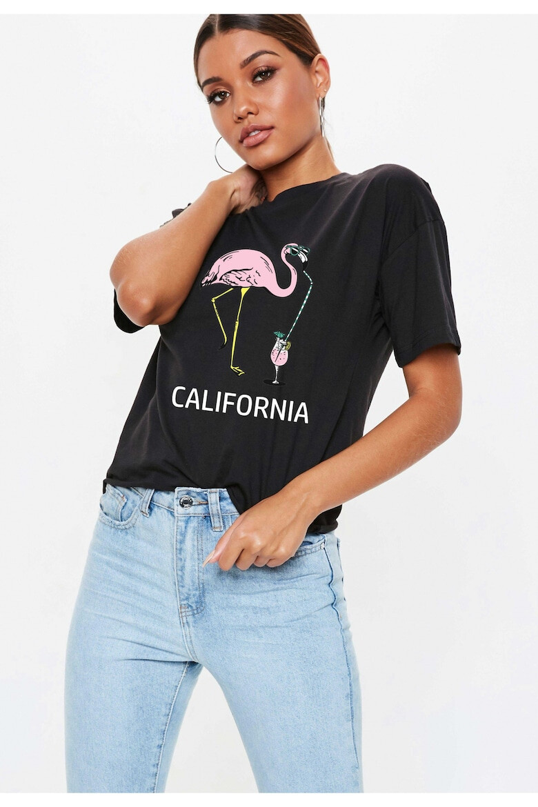 THEICONIC Tricou dama negru - California - Pled.ro