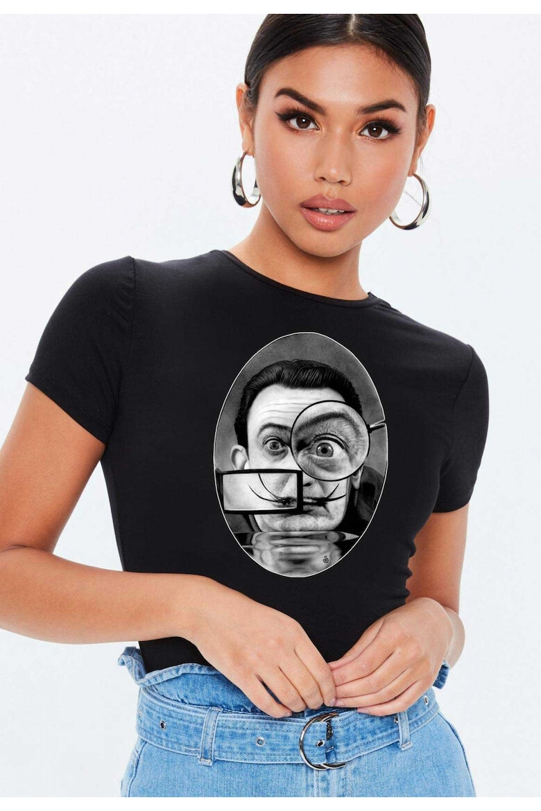 THEICONIC Tricou dama negru - Dali - The Watcher - Pled.ro