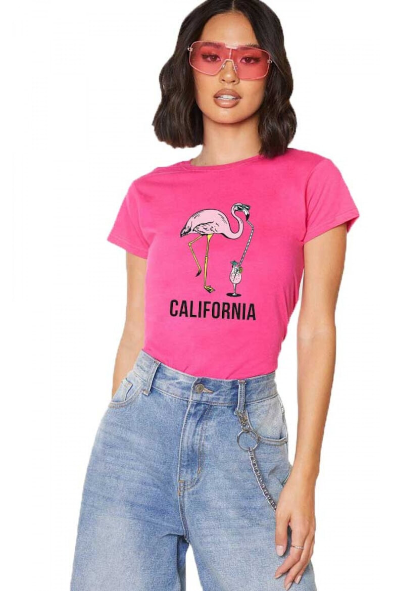 THEICONIC Tricou dama Roz California - Pled.ro