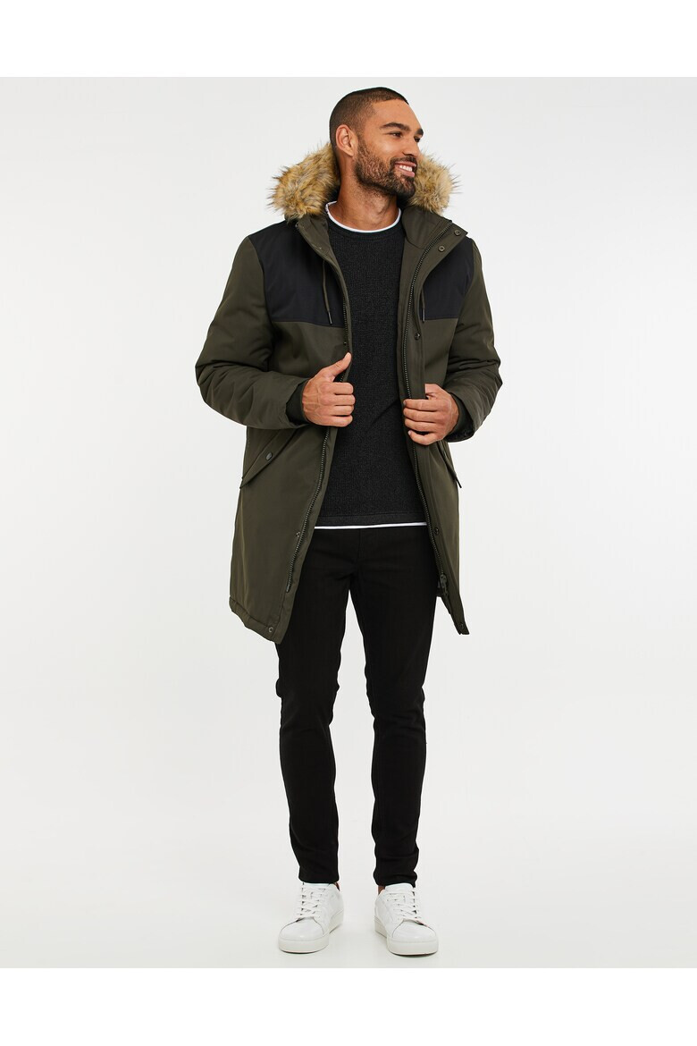 Threadbare Geaca parka cu gluga su vatelina Parkston 5917 - Pled.ro